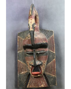 Maska z Ibisem. Drewno....