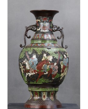 Wazon. Cloisonne. Emalia...