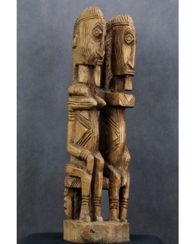 Para Dogonów. Drewno. Mali....