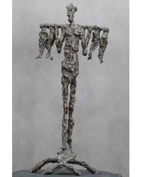 Sprzedawca ryb. Brąz....