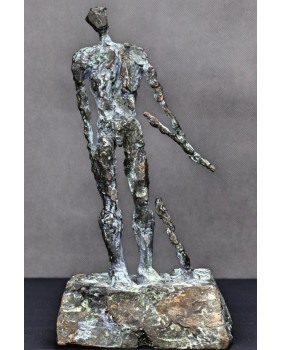 Stojący z kijem. Brąz. D.C....