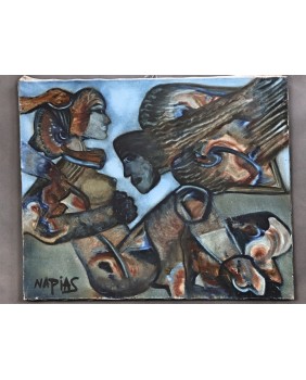 Postacie. Olej. Gillbert...