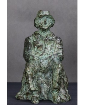 Siedzący. Brąz. M. Labatie....