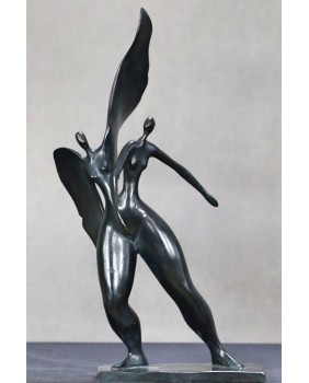 Uskrzydlona podwójna. Brąz....