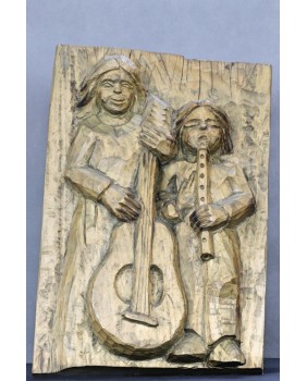 Muzykanci. Płaskorzeźba....