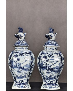 Para wazonów. Fajans....