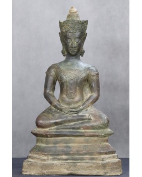 Koronowany Budda. Brąz. Syl...