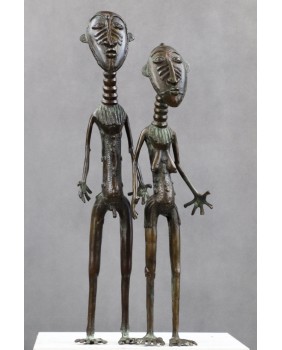 Kobieta i mężczyzna. Brąz....