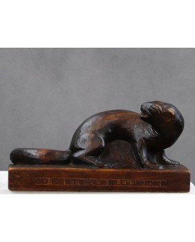 Łasica. Drewno. XX wiek.