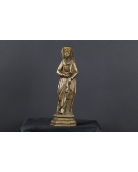 Święta Barbara. Mosiądz. XX...