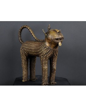 Lampart. Brąz. Aszanti....