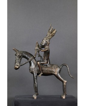 Wojownik na koniu. Brąz....