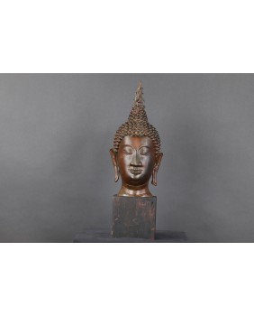 Głowa Buddy. Brąz....