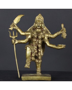 Bogini Kali. Mosiądz....