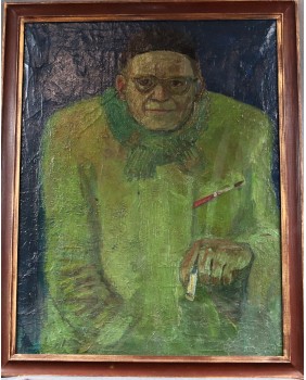 Autoportret malarza. Olej....