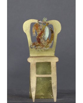 Fotel. Blacha mosiężna. XX...