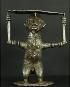 Stołek. Senufo. Aluminium....
