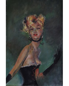 Kobieta. Olej....