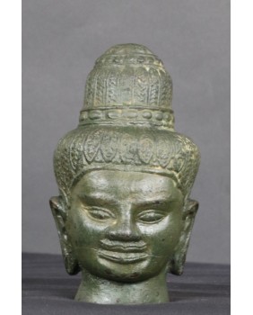 Głowa Wisznu. Brąz....