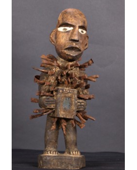 Fetysz Nkisi. Drewno....