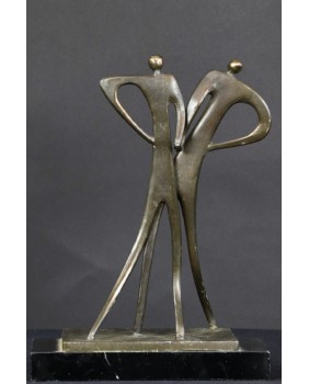 Taniec. Metal brązowiony....