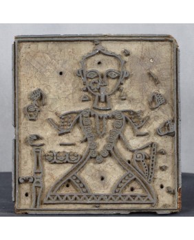 Stempel do tkanin. Drewno....