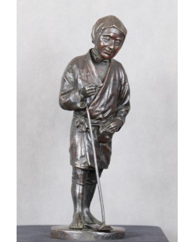 Wieśniak palący fajkę....