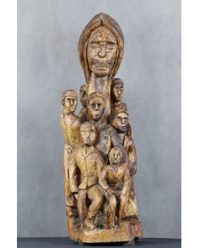 Opiekunka. Drewno. Art...