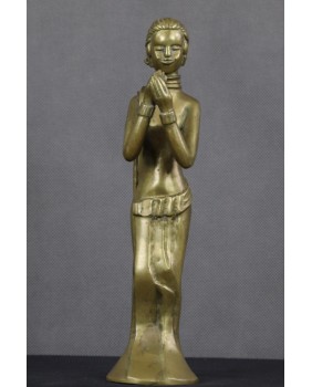 Tancerka. Bogini. Mosiądz....