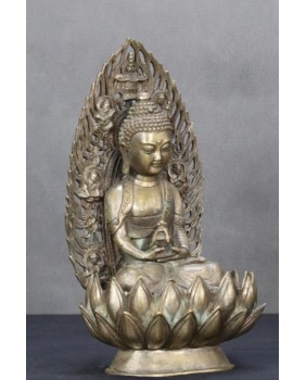 Budda Amitabha. Brąz....