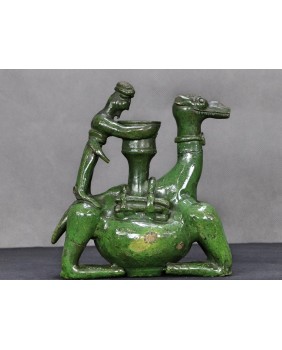 Świecznik z jedźcem i...